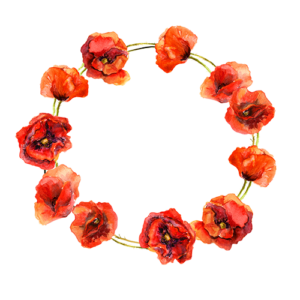 couronne coquelicot lunes delles png